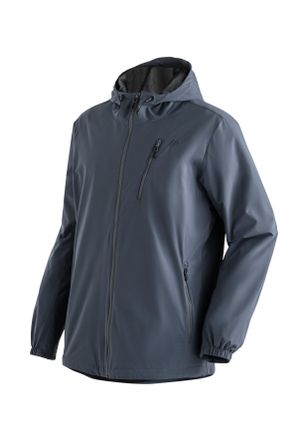 Maier Sports Outdoorjacke MAIER SPORTS ArorA Loop M, Herren, Gr. 48, blau (graublau), 100% Polyester, Jacken Outdoorjacke, Herren Jacke wasserdicht, Funktionsjacke