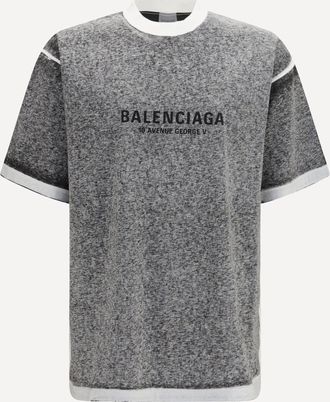 Balenciaga T-shirt oversize m&eacute;lange Man XS