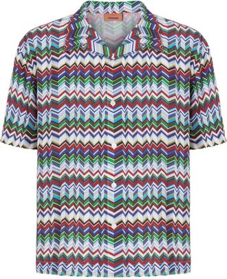 Missoni Zickzack-Hemd mit Kn&ouml;pfen