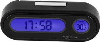 OEM Term&oacute;metro, Volt&iacute;metro Y Reloj Para Coche, Mini Reloj Electr&oacute;nico Digital Led 2 En 1 Para Interior De Coche Con Term&oacute;metro Y Volt&iacute;metro