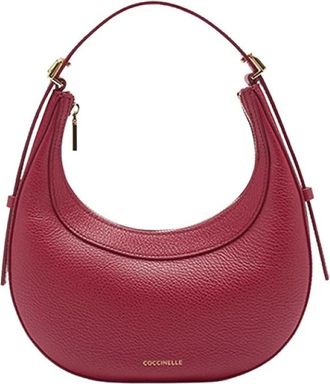 Coccinelle Tassen, Dames, Paars, ONE Size, Leer, Gestructureerde leren Mini Tas Sangria