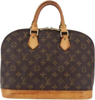 Louis Vuitton Pre-owned Vintage Handbag - Dames - Vintage Handtas - Bruin - ONE Size - Leer - Vintage