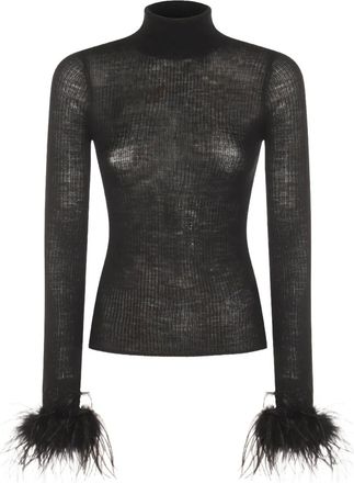 Blumarine Maglione a coste - Nero