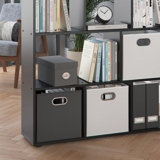 Vicco Separador De Ambientes Pilar, Negro, 131.6 X 143 Cm