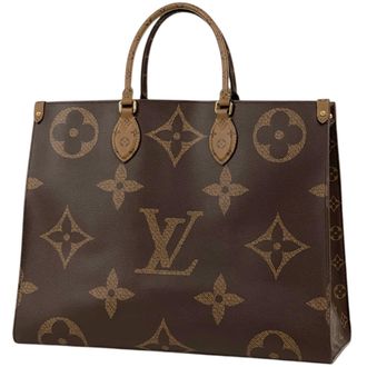 Louis Vuitton Brown Monogram Reverse Shoulder Bag Tote Bag (Pre-Owned)