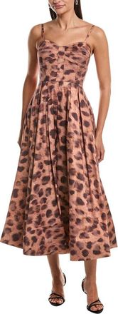Milly Queen Leopard Printed Bustier Dress