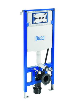 Roca Duplo Wc One Smart. Bastidor Empotrable Con Cisterna De Doble Descarga Y Flexo De Alimentaci&oacute;n Para Smart Toilets Roca