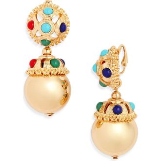 Kenneth Jay Lane Clip-On Earrings in Gold at Nordstrom