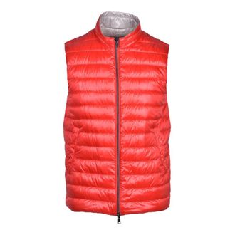 Herno Vests, male, Red, Size: L gilet piumino