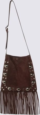 Valentino Garavani Brown Leather Crossbody Bag