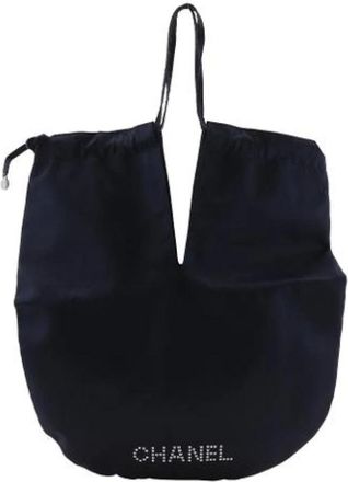 Chanel Pre-owned Bucket Bags, female, Black, Size: ONE SIZE Pre-owned Satin Bucket Bag