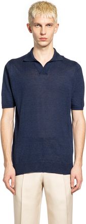 Lardini Cotton Linen Knit Polo
