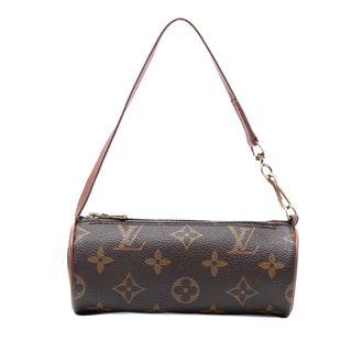 Louis Vuitton Pre-owned Womens Monogram Papillon Pochette - Brown Textile - One Size