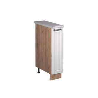 Vicco Mueble De Botica Fame-line, Blanco Casa De Campo/roble Dorado, 20 Cm, Et M&aacute;rmol, Vicco