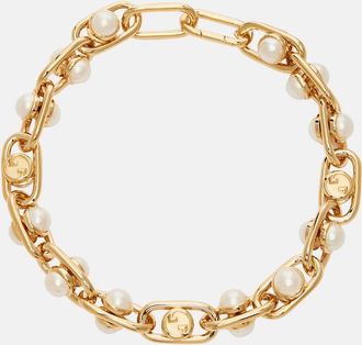 Gucci Interlocking G embellished necklace