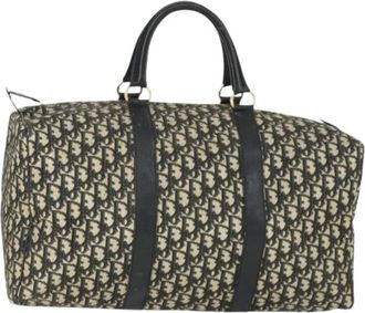 Dior Pre-owned Weekend Bags, female, Multicolor, Size: ONE SIZE Pre-owned Trotter Canvas Boston Bag