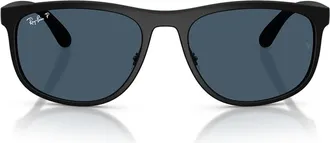 Ray-Ban Sunglasses Rb4468 601 S1 C Sand Black/Blue Unisex Polarized