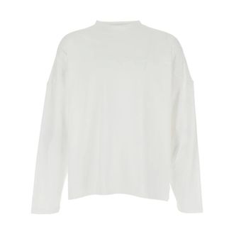 Jacquemus Long Sleeve Tops, male, White, Size: XS Le T-Shirt Atelier