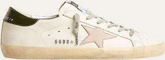 Golden Goose Superstar Mixed Leather Low-Top Sneakers