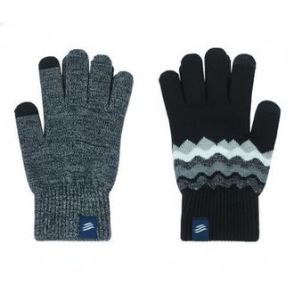 United By Blue The Merino Wool Mountain and Marled Knit Glove 2-pack in Black at Nordstrom