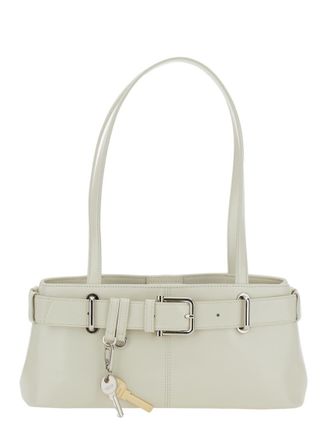 Osoi White Brocle Medium Shoulder Bag