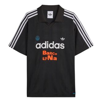 adidas x Bad Bunny DtMF Tour Merch Barcelona Relaxed Jersey Asia Sizing T-Shirt Black LH0434