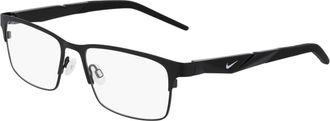 Nike Zwart Satijn Brilmontuur - unisex - Brillen - Zwart - 53 MM - Satijn - Accessoires