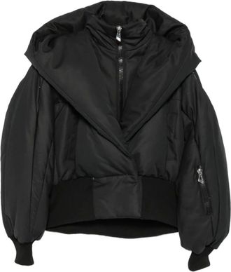 The Attico Jassen, Dames, Zwart, S, Gewatteerde Jas