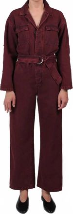 &Eacute;tica Larsen Utility Jumpsuit In Red