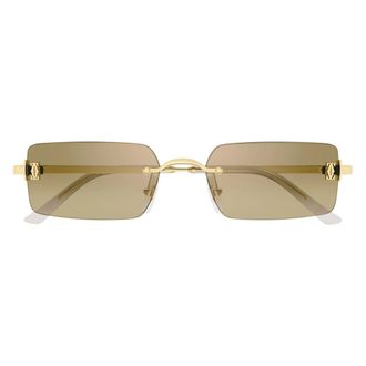 Cartier Ct0672S Zonnebril - unisex - Accessoires - Beige - Maat: 54 MM