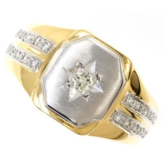 C&A Platinum Yellow Gold Yellow Gold (18K) Platinum 900 Band Ring (Pre-Owned)
