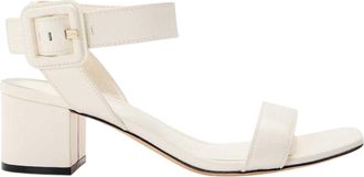 HUGO BOSS Minimalistische sandalen met blokhak voor dames (Wit)