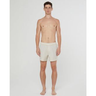 Onia Nylon Crinkle 5 Swim Trunk in Stone at Nordstrom, Size Medium