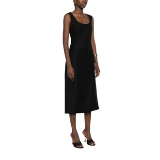 Jacquemus La Robe Tablier Long Dress - female - Jacquemus - Midi Dresses - Black - M - Dresses