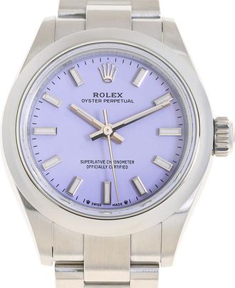 Rolex Oyster Perpetual Automatic Chronometer Purple Dial Ladies Watch M276200-0008