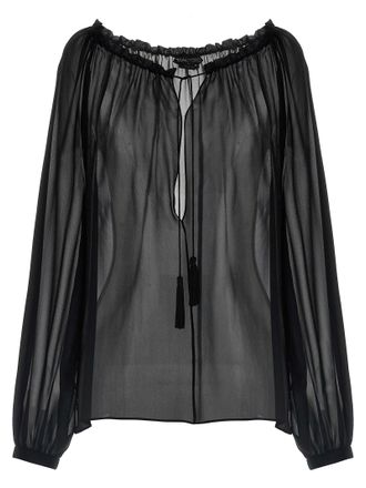 Tom Ford Silk Blouse Camicie Nero-Donna