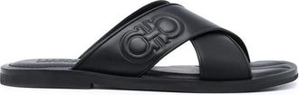 Ferragamo Crossover Strap Sandals