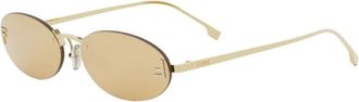 Fendi Accessoires, unisex, Geel, ONE Size, Stijlvolle zonnebril voor elke outfit
