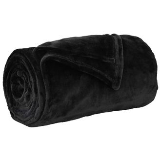 vidaXL Manta Negro 130 X 150 Cm 0.51 Kg Lana Vidaxl