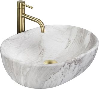 Rea Rea - Lavabo Sobre Encimera Amelia Ash Matt Beige