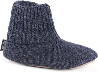 Muk Luks Morty Ragg Woll Slipper Sock in Navy at Nordstrom, Size Medium