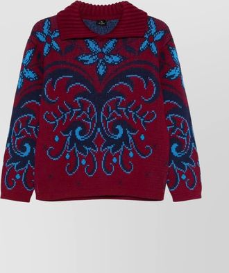 Etro wool jacquard sweater