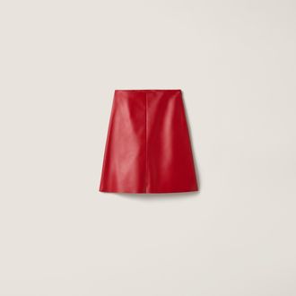 Miu Miu Nappa leather skirt