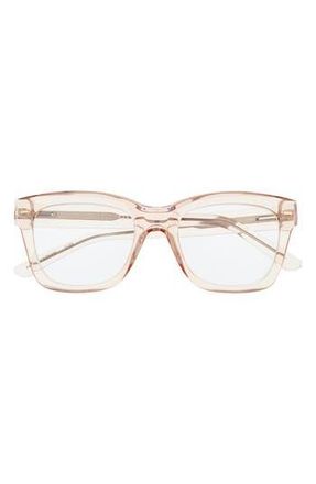 Cole Haan Crystal Core 32mm Square Reading Glasses in Crystal Pink at Nordstrom Rack, Size +1.50