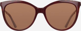 Cole Haan Womens Rounded Cateye Sunglasses - Red