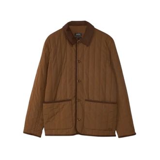 A.P.C. Light Jackets, male, Brown, Size: XL Leone Jacket