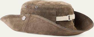 Jacquemus Mens Le Bob de-Nimes Denim Bucket Hat