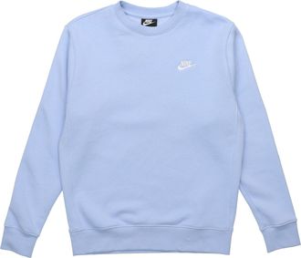 Nike Athleisure Casual Sports Fleece Lined Round Neck Pullover Blue BV2663-436
