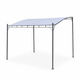 Sweeek P&eacute;rgola de pared 3x2.5m gris