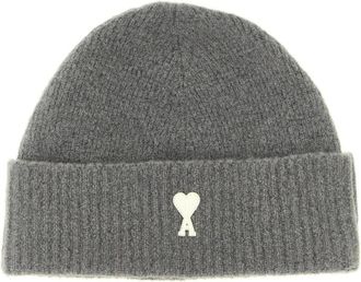 Ami Berretto con logo a cuore ricamato - - Accessories - unisex - Grigio - ONE SIZE